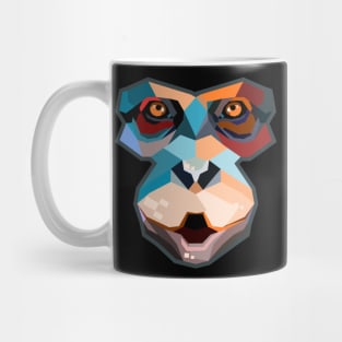 Chimpanzee geometrical face Mug